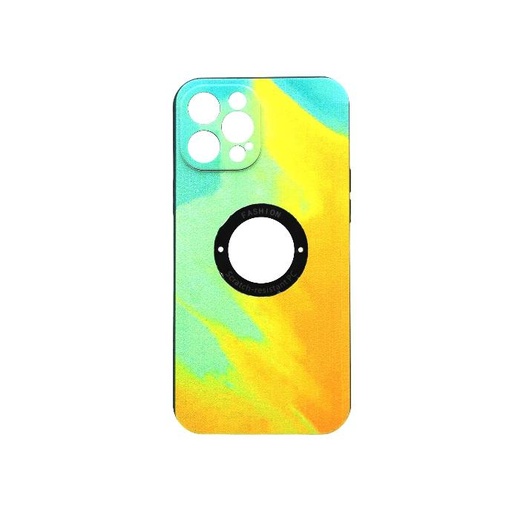 [PO14BiP12PMX-14] Rainbow Soft Silicone Back Case for iPhone 12 Pro Max - Mobile Pouch