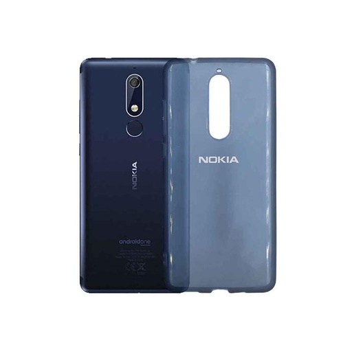 [PO14BNK5.1-0-3] Nokia 5.1 Soft Silicone Mobile Pouch (Blue)