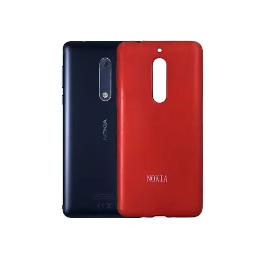 [PO14BNK5-0-21] Nokia 5 Soft Silicone Mobile Pouch (Maroon)