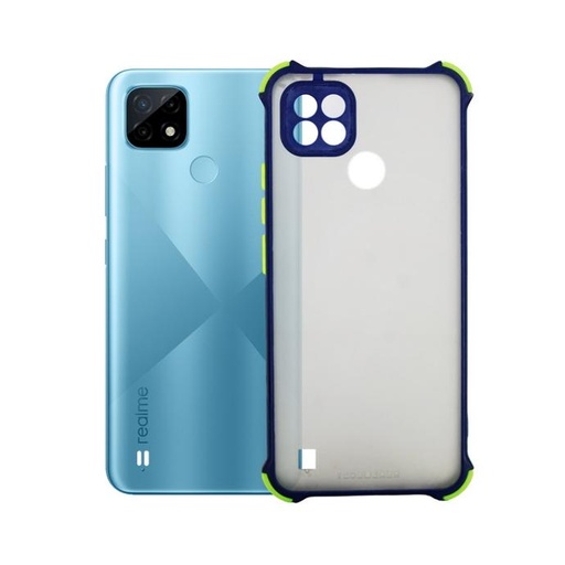 [PO14BORELMEC21-1-3] Oppo Realme C21 Soft Logo Pouch Mobile Pouch (Blue)