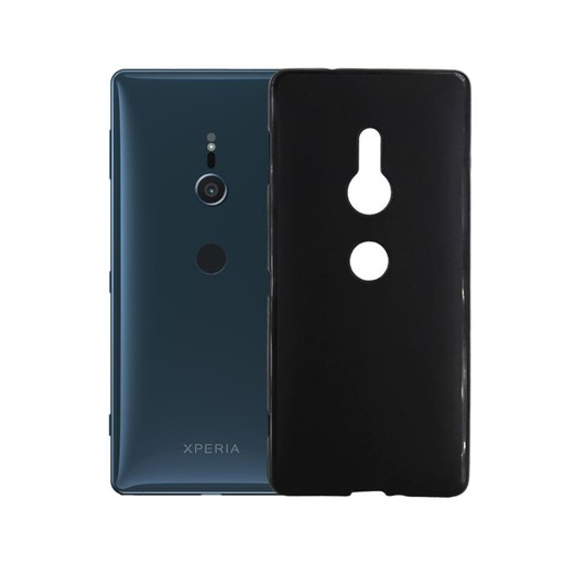 [PO14BSXZ2-0-2] Sony Xperia Z2 Soft Silicone Mobile Pouch - Black Protective Case