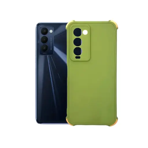 [PO14BTCMN18PR-2-11] Tecno Camon 18 Pro New Soft Bumper Mobile Pouch (Green)