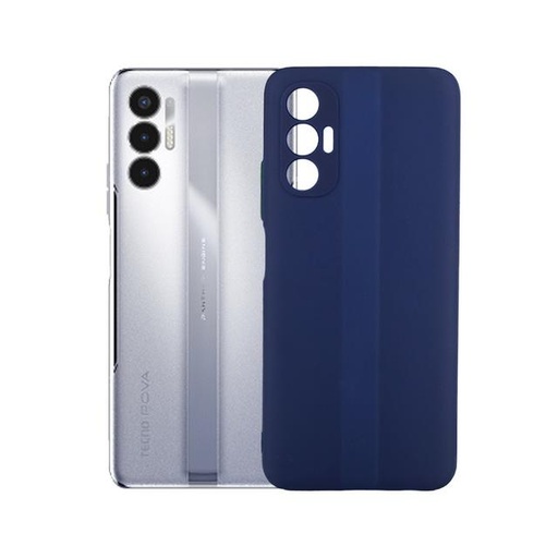 [PO14BTPOV3-1-3] Tecno Pova 3 Soft Colour Button Mobile Pouch (Blue)