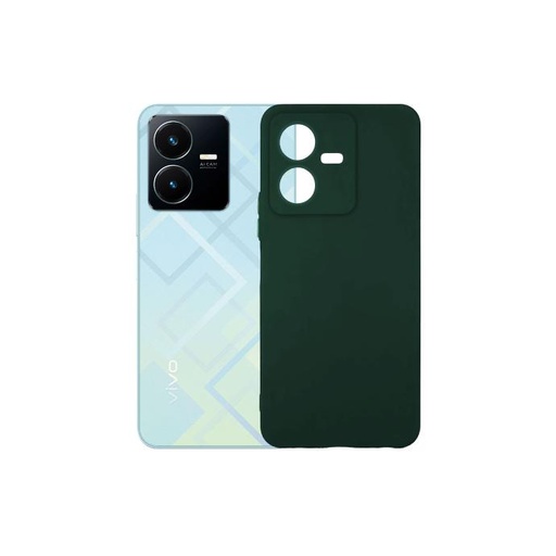[PO14BVIY22-1-11] Vivo Y22 Soft Silicone Mobile Pouch Case - Green