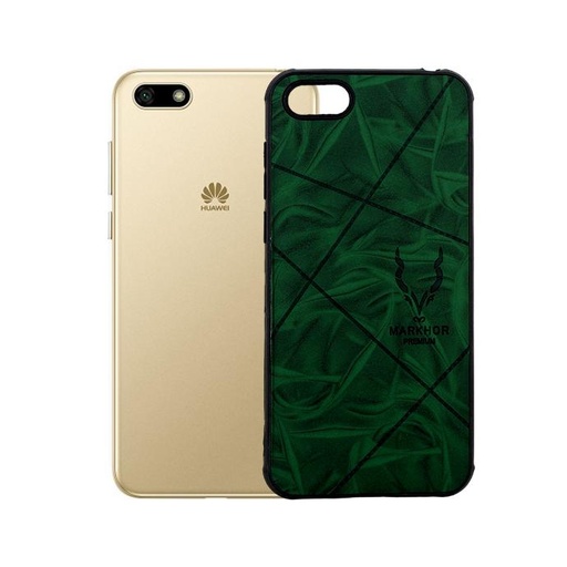 [PO18BHUY518-3-11] Huawei Y5 2018 Leather Mobile Pouch (Green)