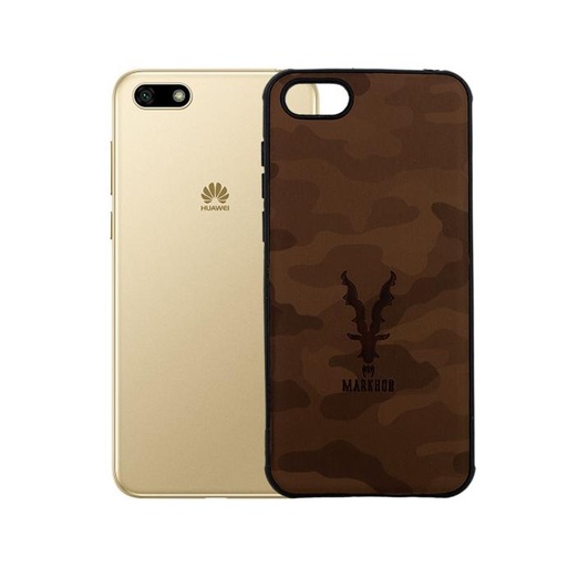 [PO18BHUY518-3-13] Huawei Y5 2018 Leather Case Mobile Pouch (Brown)