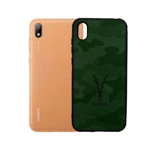 [PO18BHUY519-3-11] Huawei Y5 2019 Leather Case Mobile Pouch (Green)