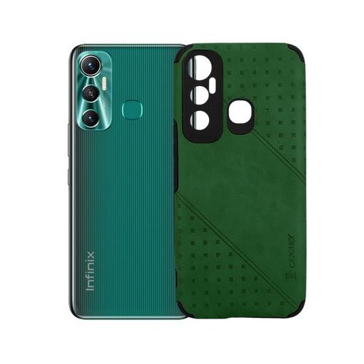 [PO18BIHOT11-3-11] Infinix Hot 11 Leather Case Mobile Pouch (Green) - Stylish Protection