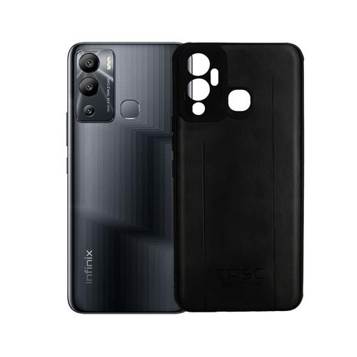 [PO18BIHOT12PY-3-9] Infinix Hot 12 Play Puloka Leather Mobile Pouch (Grey) - Stylish Protection