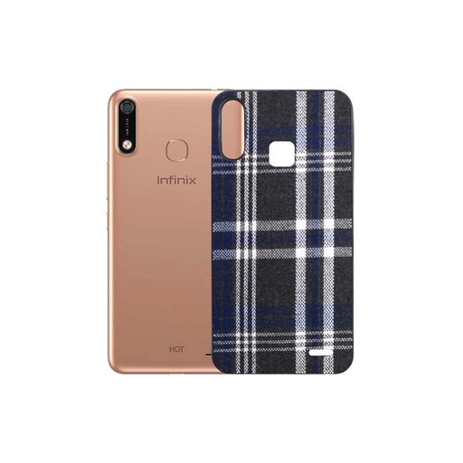[PO18BIHOT7-0-17] Infinix Hot 7 Leather Mobile Pouch (Navy Blue) - Stylish Protection