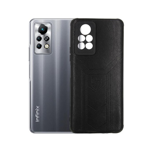 [PO18BINOT11PR-3-2] Infinix Note 11 Pro Leather Case Mobile Pouch (Black) - Stylish Protection