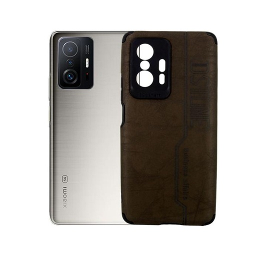 [PO18BMI11T-3-13] Redmi 11 Lite Leather Mobile Pouch - Stylish Brown Protection