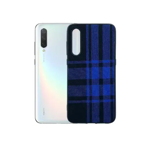 [PO18BMI9-0-3] Redmi 9 Leather Mobile Pouch - Stylish Blue Protection