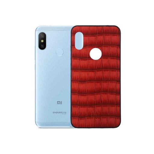 [PO18BMIA2L-0-4] Redmi A2 Lite Leather Mobile Pouch - Stylish Red Protection