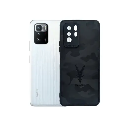 [PO18BMINOT10PR-3-2] Redmi Note 10 Pro Puloka Soft Case Mobile Pouch - Stylish Black Protection