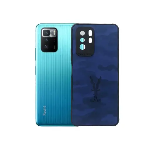 [PO18BMINOT10PR-3-3] Redmi Note 10 Pro Puloka Soft Case Mobile Pouch - Stylish Blue Protection