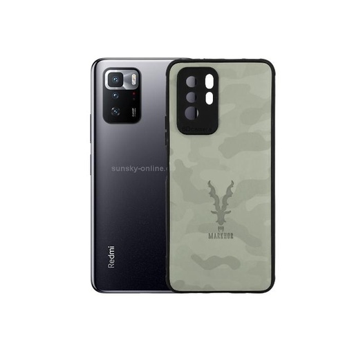 [PO18BMINOT10PR-3-9] Redmi Note 10 Pro Puloka Soft Case Mobile Pouch - Stylish Grey Protection