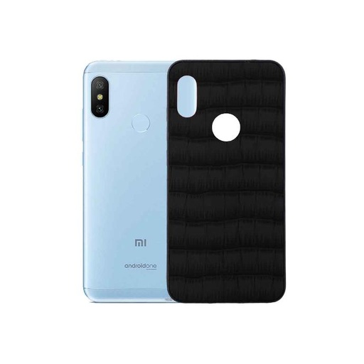 [PO18BMINOT6-0-2] Redmi Note 6 Leather Mobile Pouch - Stylish Black Protection