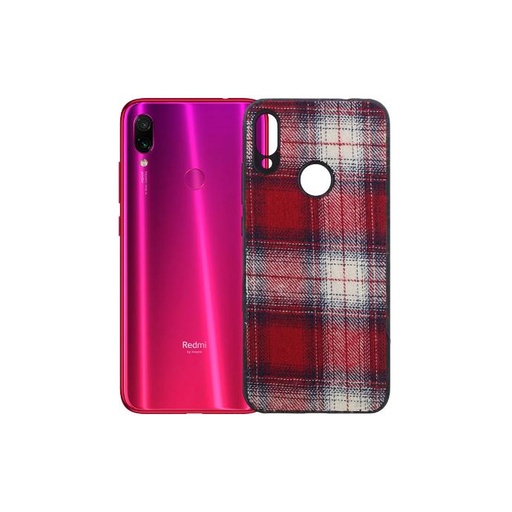 [PO18BMINOT7-0-4] Redmi Note 7 Leather Mobile Pouch - Stylish Red Protection