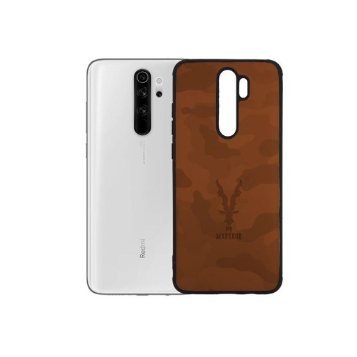 [PO18BMINOT8PR-1-13] Redmi 8 Pro Leather Case Mobile Pouch - Stylish Brown Protection
