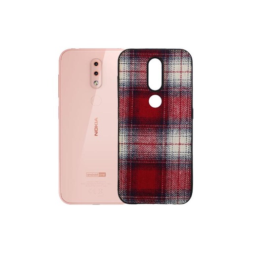 [PO18BNK2.2-0-4] Nokia 2.2 Leather Mobile Pouch - Stylish Protection in Red
