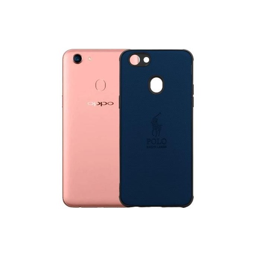 [PO18BOF5-2-17] Oppo F5 (Polo) Ralph Laren Leather Back Case (Navy Blue)
