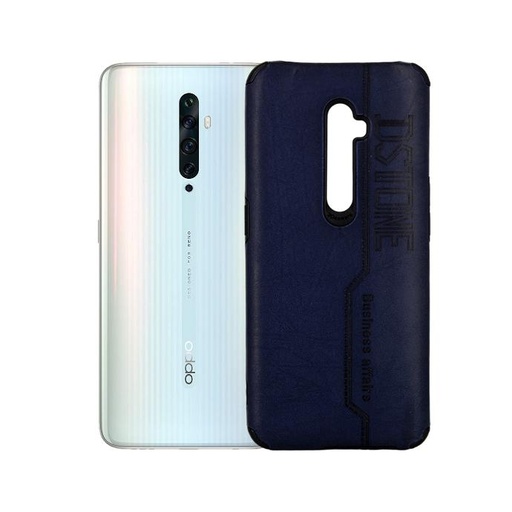 [PO18BORNO2-3-17] Oppo Reno 2 Leather Mobile Pouch (Navy Blue)