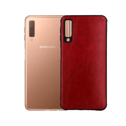 [PO18BSA718-3-4] Samsung A718 Leather Case Mobile Pouch - Red