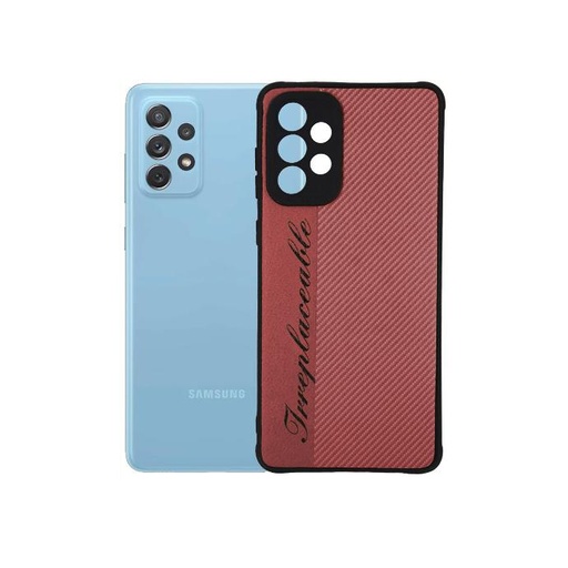 [PO18BSA73-6-4] Stylish Samsung A73 Hot Leather Mobile Pouch - Red Color