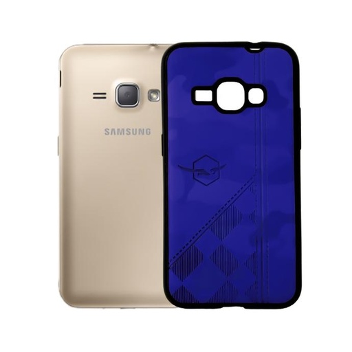 [PO18BSJ110-3-3] Stylish Samsung J110 Puloka Soft Case Mobile Pouch - Blue Color