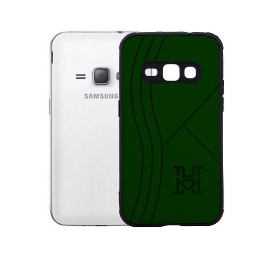 [PO18BSJ120-7-11] Trendy Samsung J120 Leather Mobile Pouch - Green Color