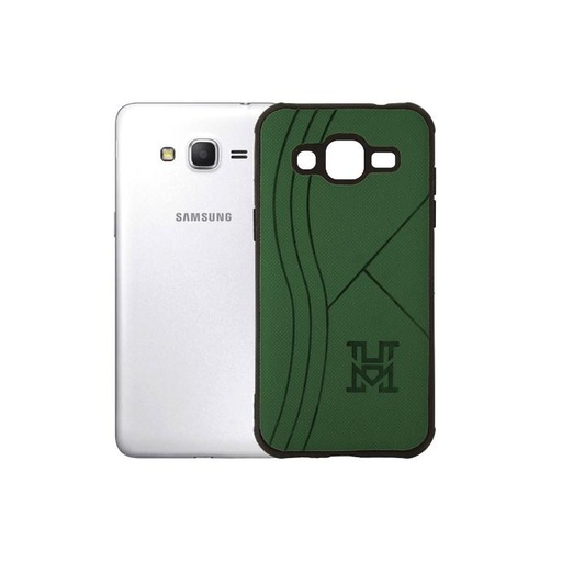 [PO18BSJ2-7-11] Trendy Samsung J2 Leather Mobile Pouch (Green) - Stylish Protection