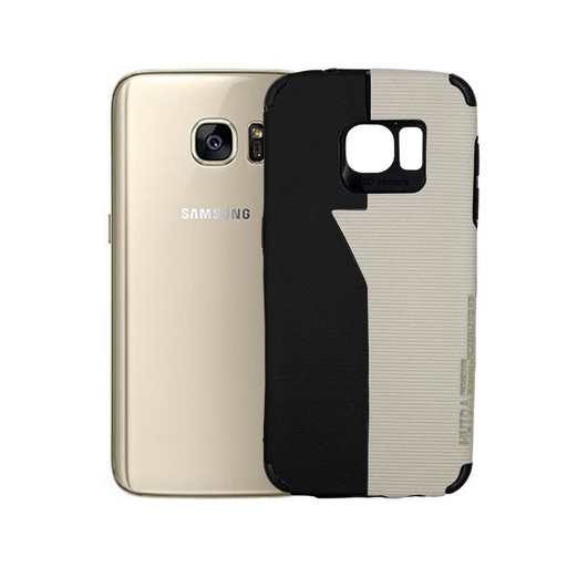 [PO18BSS7-3-2] Samsung S7 (Huida) Dual Leather Case Mobile Pouch (Black)