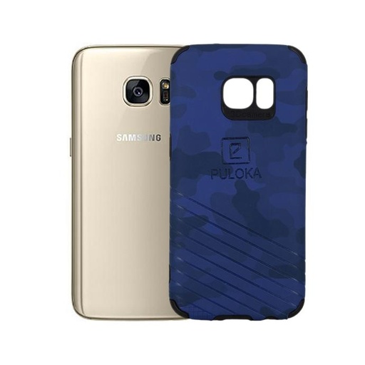 [PO18BSS7-3-3] Samsung S7 Back  Mobile Pouch (Blue)