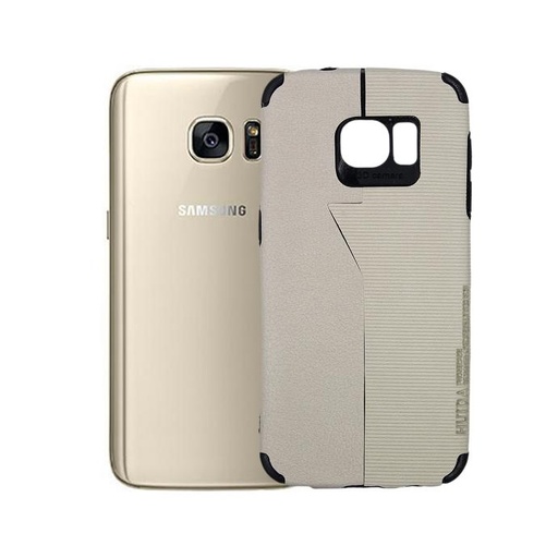 [PO18BSS7-3-32] Samsung S7 Huida Dual Leather Case Mobile Pouch - Stylish Skin Protection