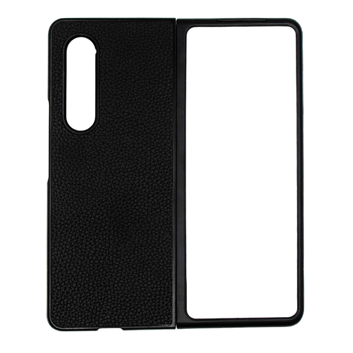 [PO18BSZFOLD3-0-2] Samsung Fold 3 Offical Leather Case Mobile Pouch (Black)