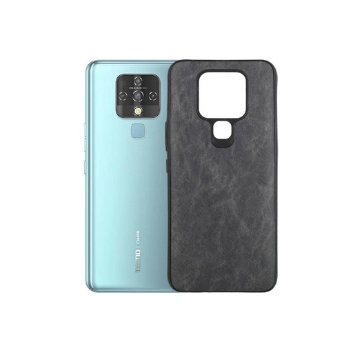 [PO18BTCMN16-1-9] Tecno Camon 16 Leather Case Mobile Pouch (Grey)