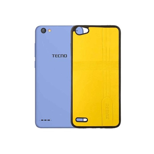 [PO18BTPOP1-0-6] Tecno Pop 1 Back Case Leather Mobile Pouch (Yellow)