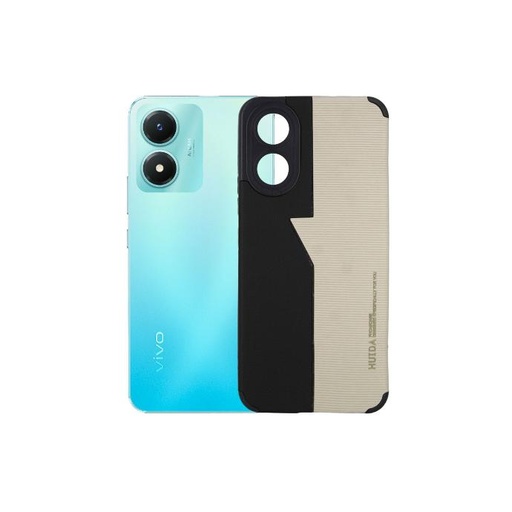 [PO18BVIY02S-3-2] Vivo Y02S (Huida) Dual Leather Case Mobile Pouch (Black)