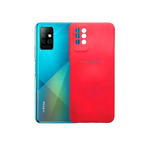 [PO23BINOT8-3-4] Infinix Note 8 Back Case Soft Colour Mobile Pouch (Red)