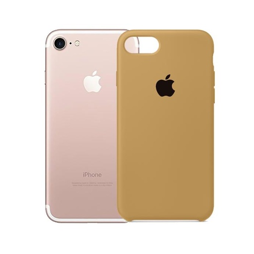 [PO23BIP7G-1-13] Iphone 7G Back Case Soft Silky Mobile Pouch (Brown)