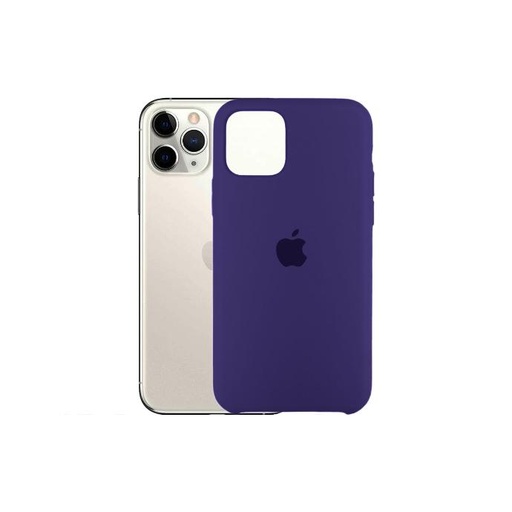 [PO23BIPXI-1-12] Iphone 11 Pro Back Case Soft Silky Mobile Pouch (Purple)