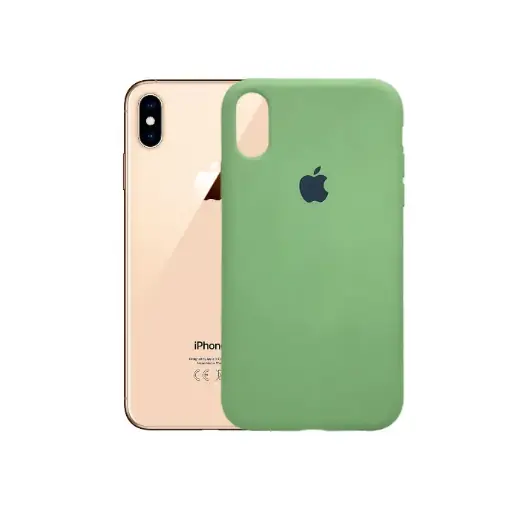 [PO23BIPXR-3-11] Iphone XR Back Case Soft Silky Mobile Pouch (Green)