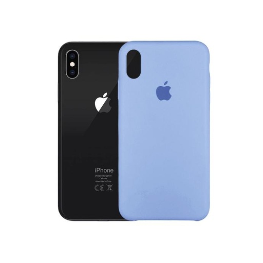 [PO23BIPXSMAX-1-16] Iphone XS Max Back Case Soft Silky Mobile Pouch (Sky Blue)