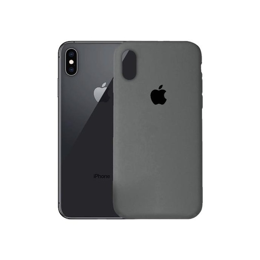 [PO23BIPXSMAX-1-9] Iphone XS Max Back Case Soft Silky Mobile Pouch (Grey)