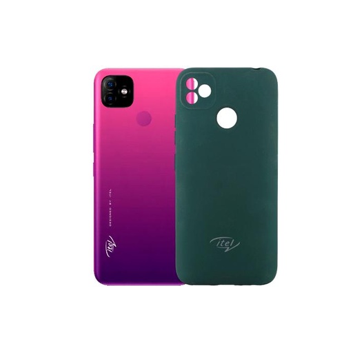 [PO23BITVISN1-3-11] Itel Vision 1 Back Case Soft Colour Mobile Pouch (Green)