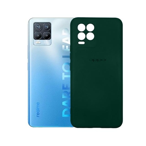 [PO23BORELME8PR-3-11] Oppo Realme 8 Pro Back Case Soft Colour Mobile Pouch (Green)