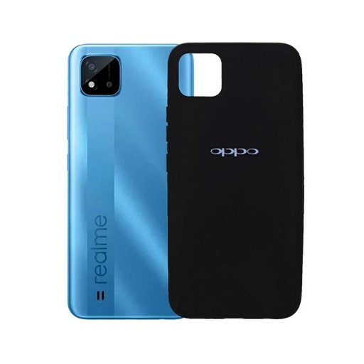 [PO23BORELMEC11-3-2] Oppo Realme C11 Soft Silky Pouch Mobile Pouch (Black)
