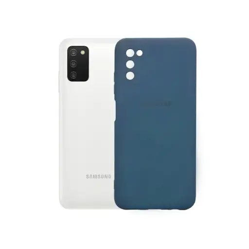 [PO23BSA03S-3-16] Samsung A03S Back Case Soft Colour Mobile Pouch (Sky Blue)