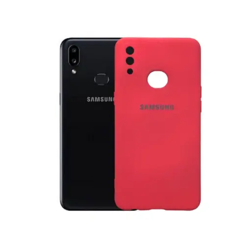 [PO23BSA10S-3-4] Samsung A10S Back Case Soft Colour Mobile Pouch (Red)